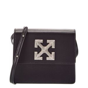 Off-White™ Jitney Leather Shoulder Bag, Black